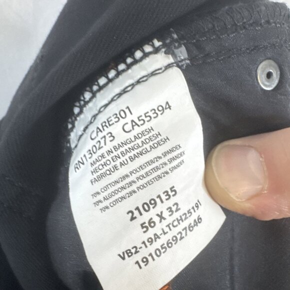 Lee Performance Series Relaxed Fit Straight Leg Jeans Men’s 56x32 Black NWT - Picture 9 of 9